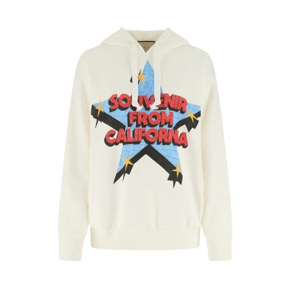 NWT Gucci Souvenir From California Printed Hoodie Size M